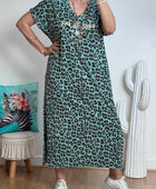 Robe teeshirt Léo vert