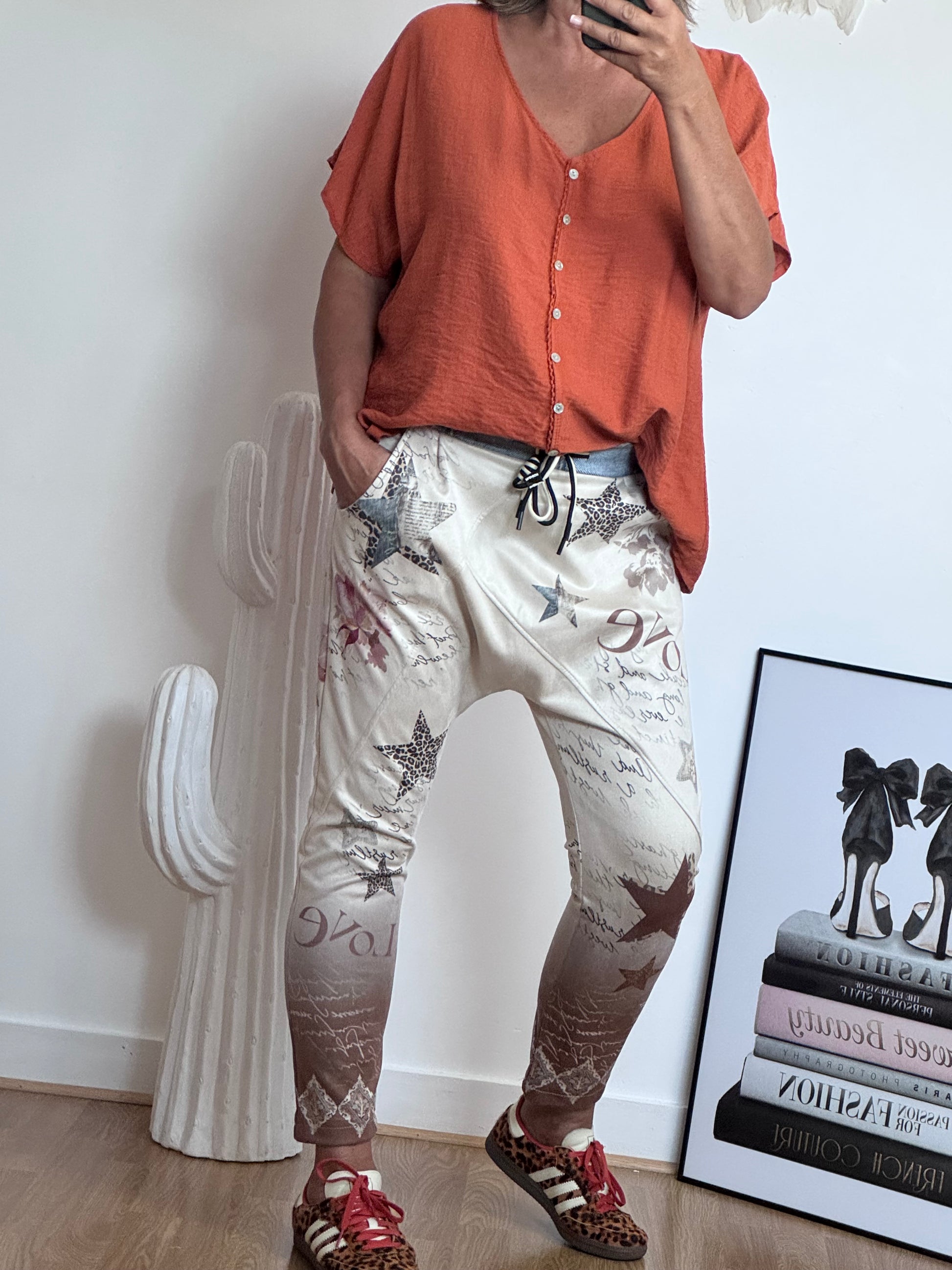 Pantalon baggy suédine TU 36/42