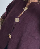 Gilet mohair lie de vin