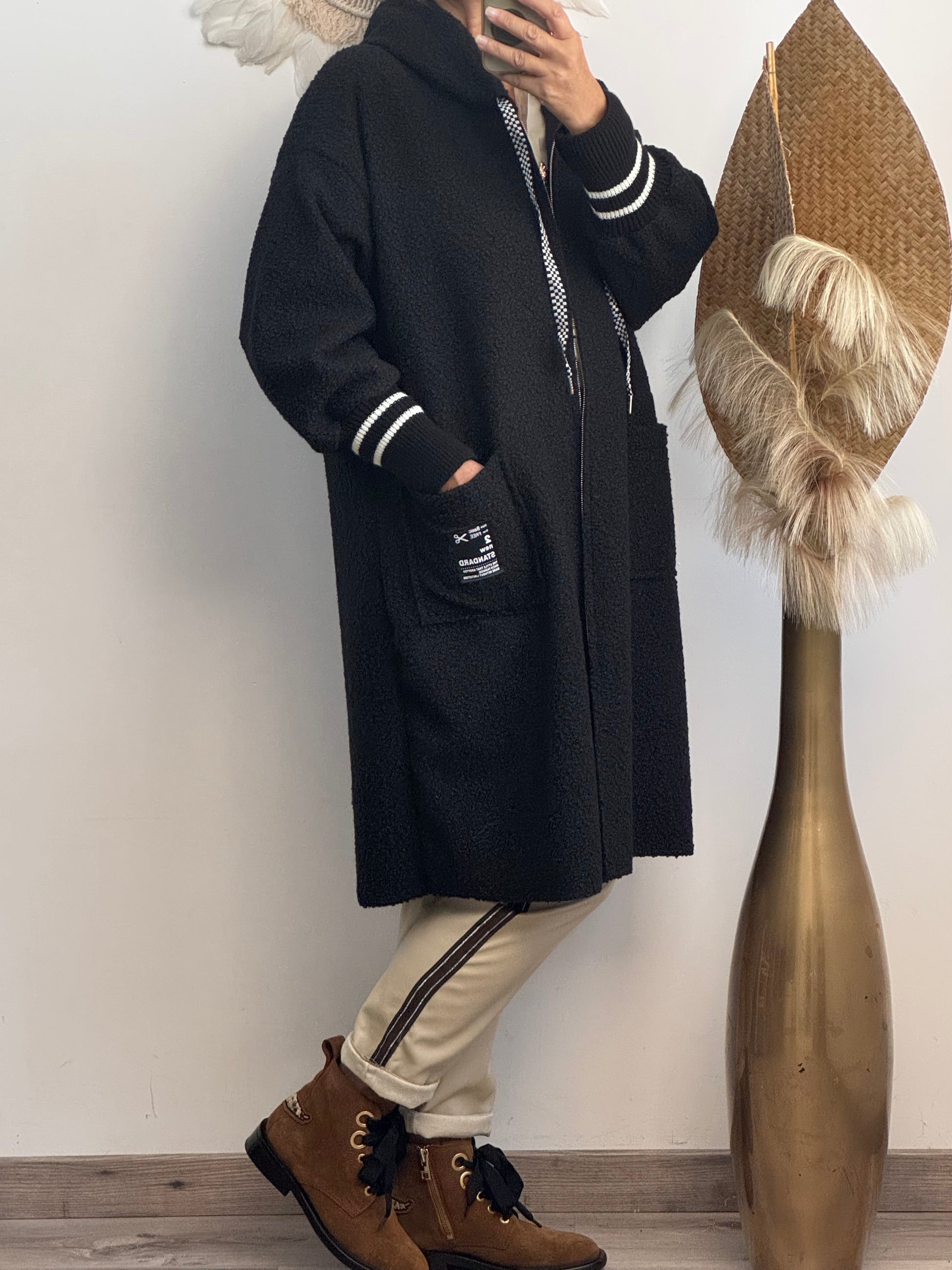 Manteau Octave noir