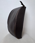 Sac banane cuir marron + 2 sangles