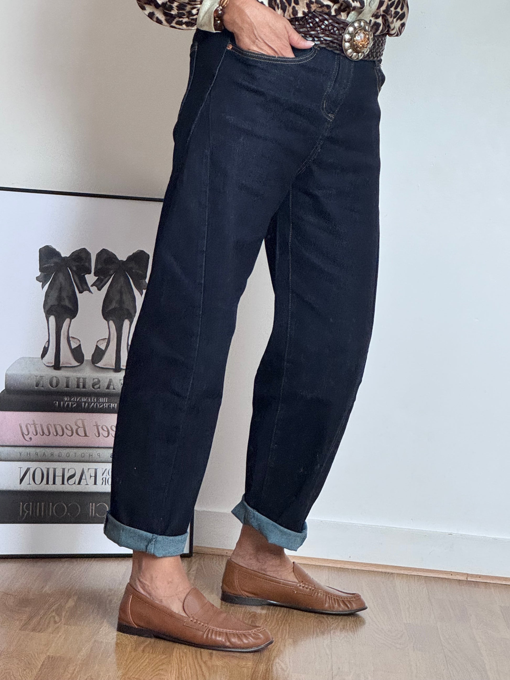 Jeans ballon brut