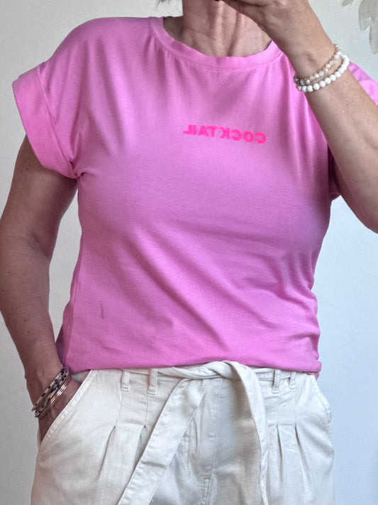 Teeshirt Cocktail rose