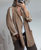 Veste casuel camel jolie forme