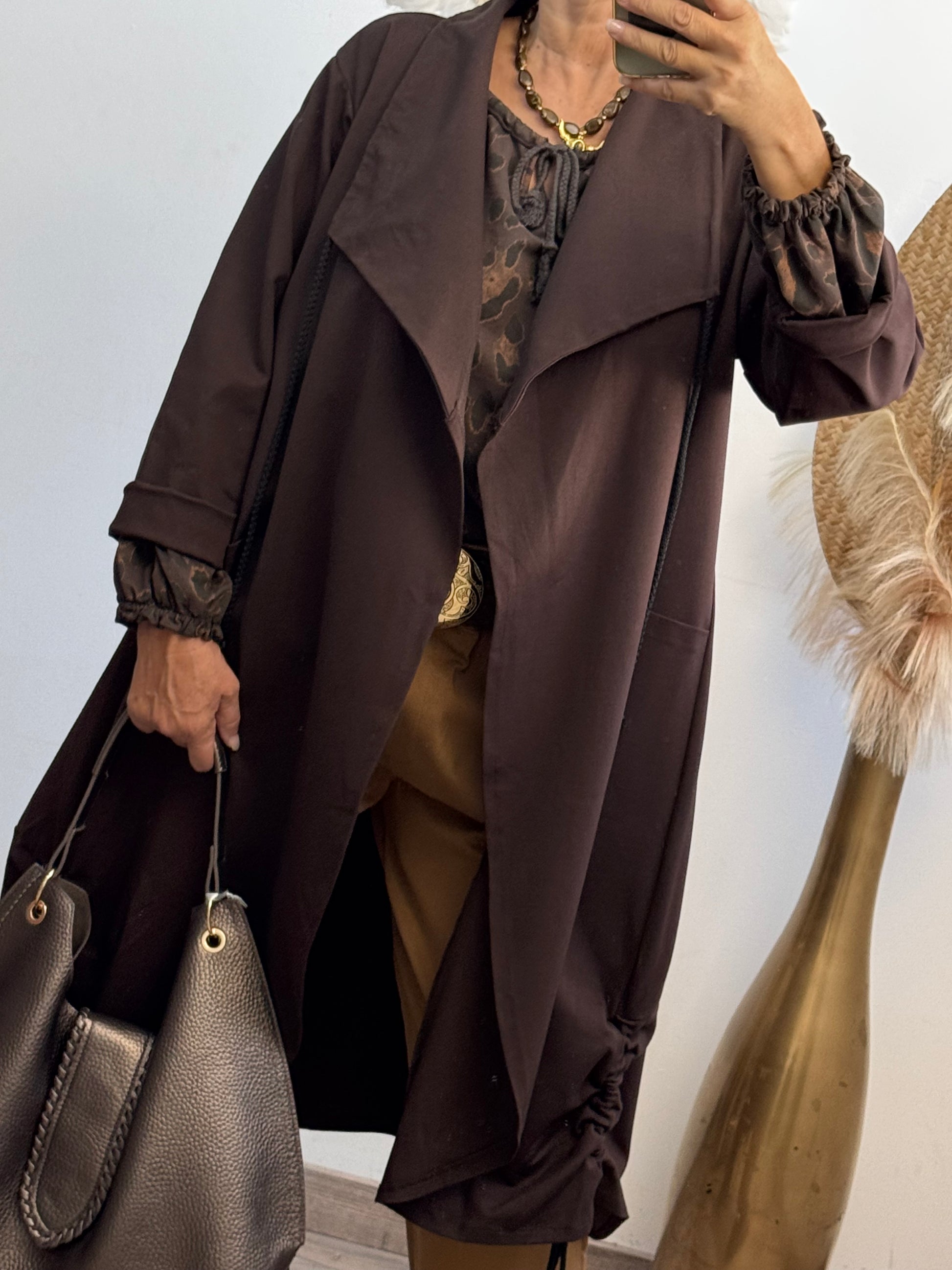 Manteau Authur marron
