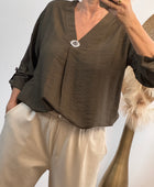 Blouse Léa marron