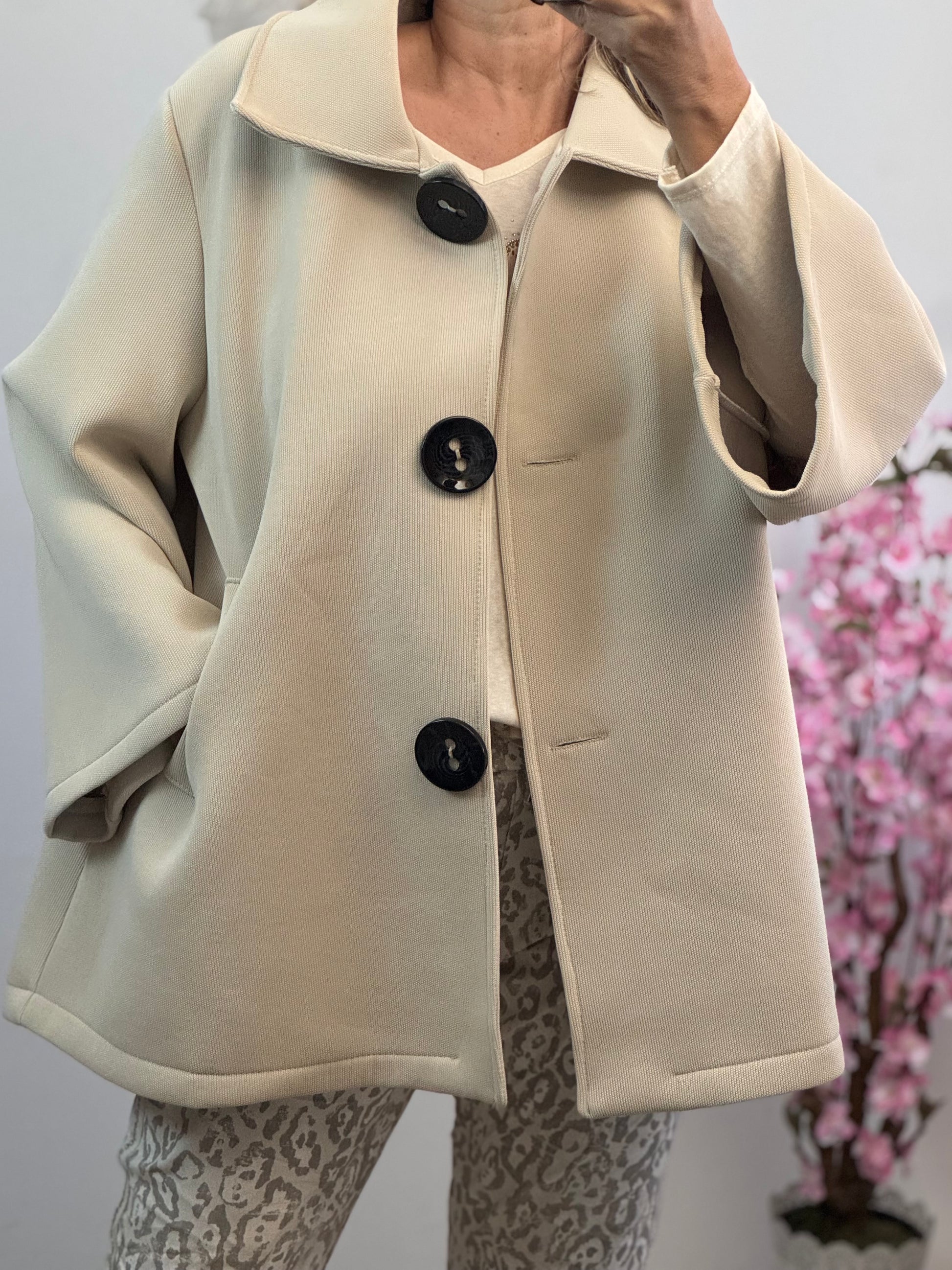 Veste évasée beige TU 42/50