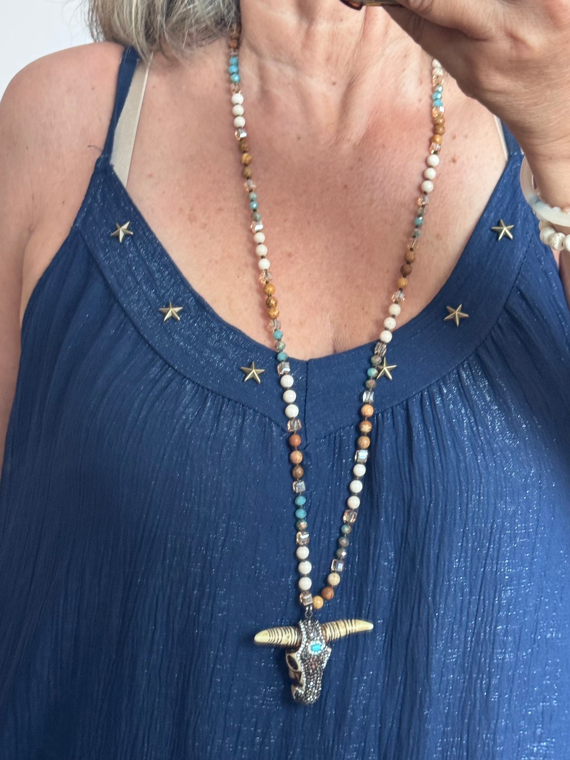 Robe d’été à bretelles marine