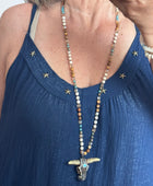 Robe d’été à bretelles marine