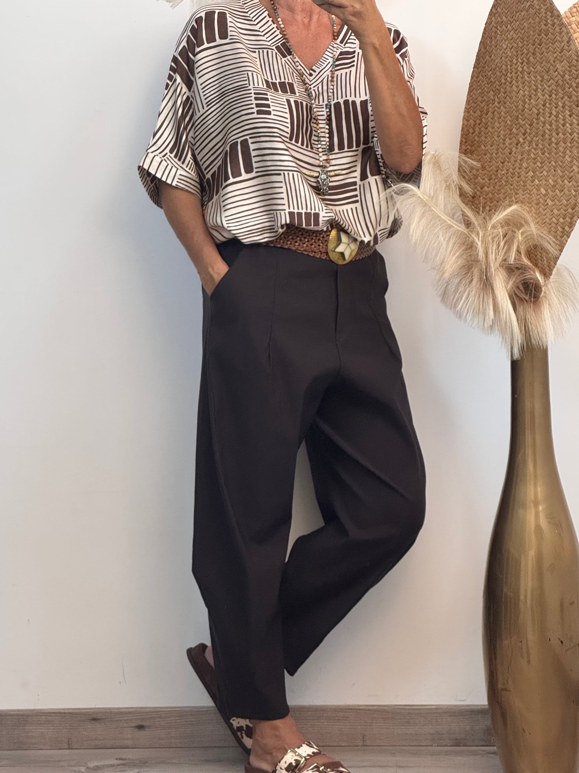 Pantalon Alex marron