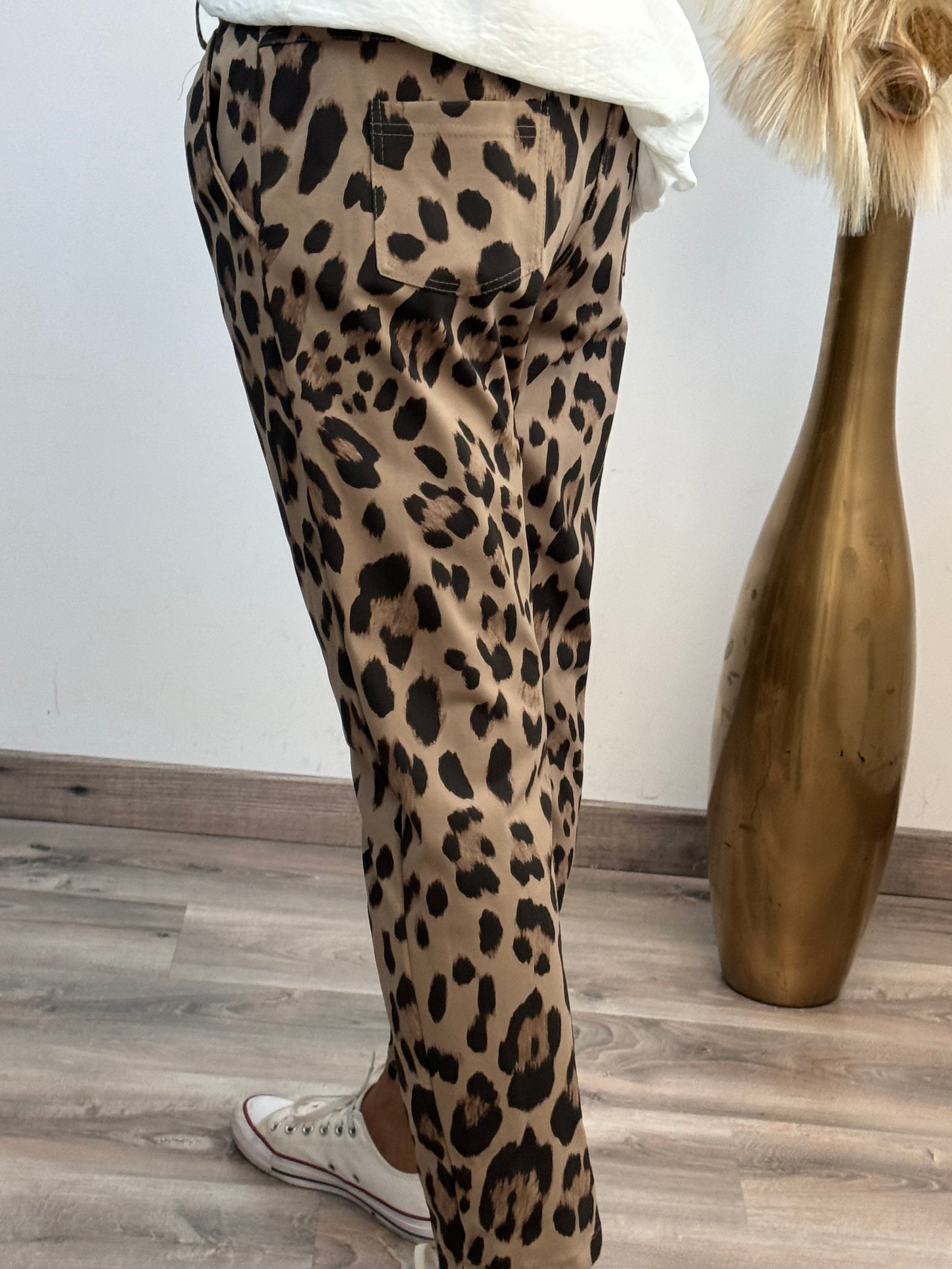 Pantalon Léo taupe