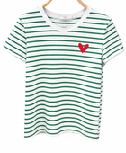 Teeshirt rayures vertes enfants ❤️