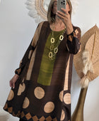 Robé Clothilde vert/marron