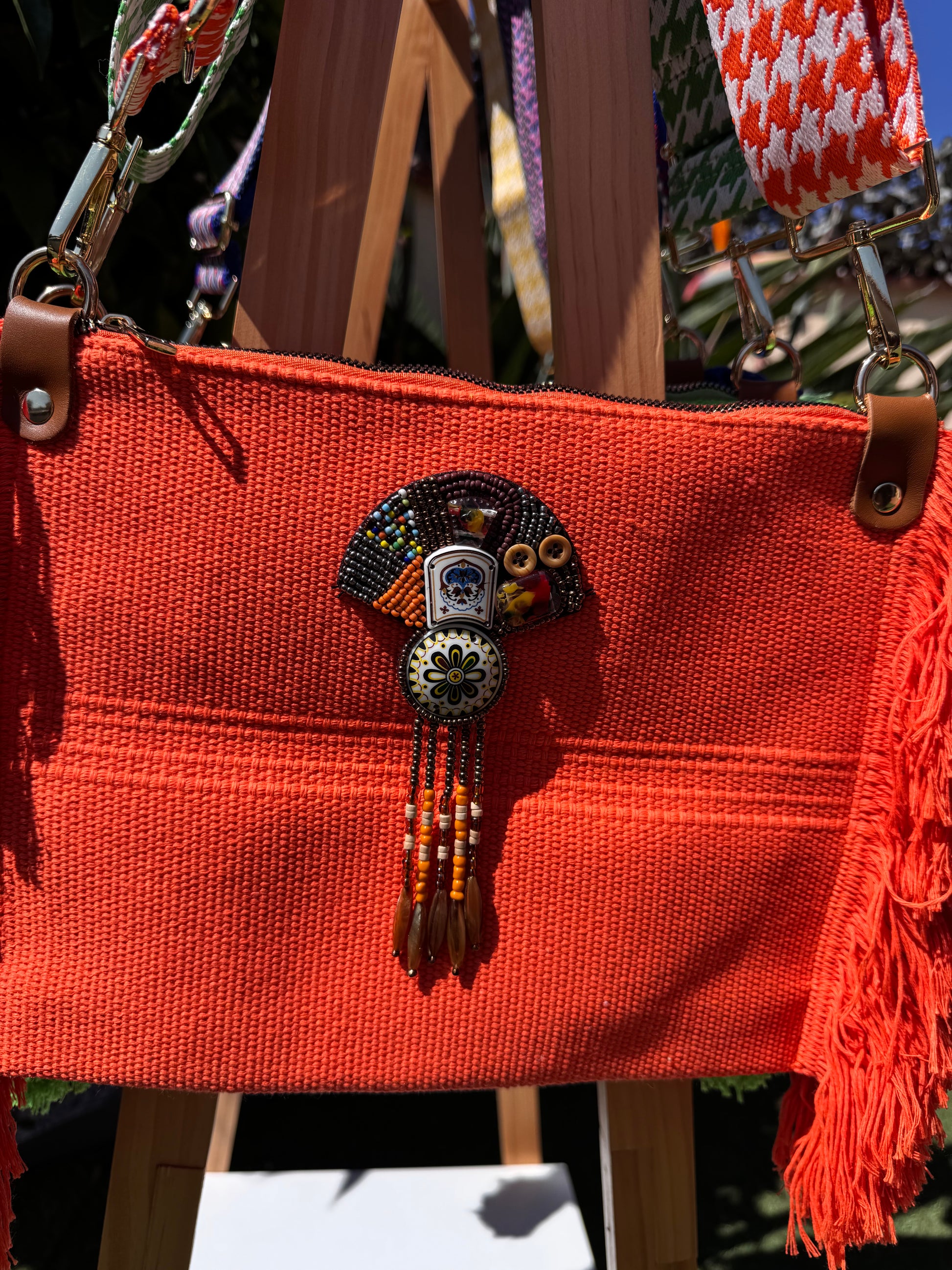 Sac bohème orange