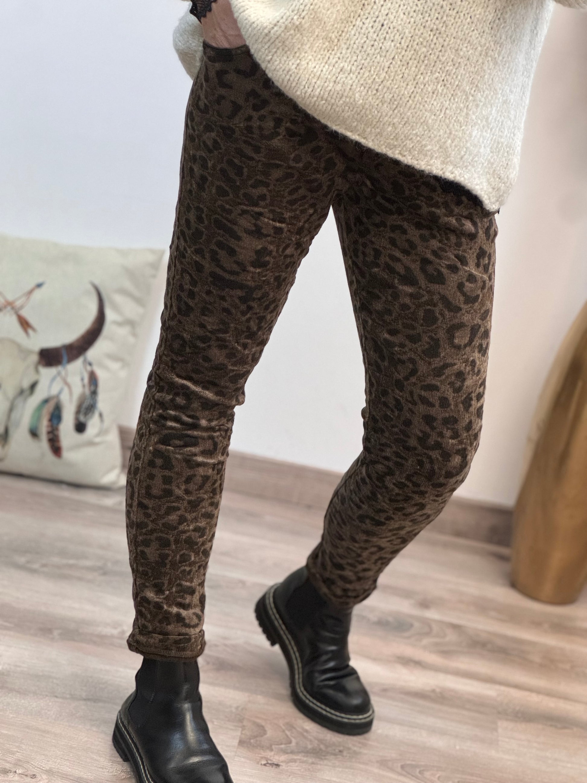 Pantalon velours Léo marron TU 40/46