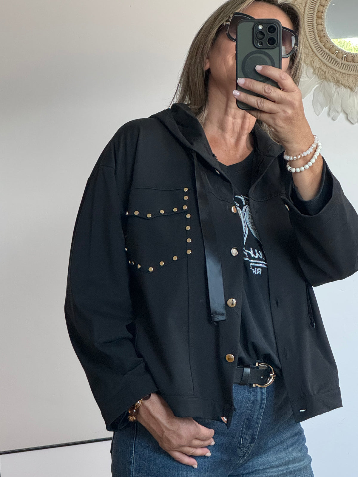 Veste casuel Gold noir