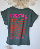 Teeshirt cocktail kaki