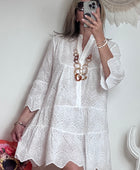 Robe broderie anglaise blanche TU 38/44