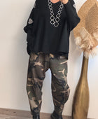 Pantalon loose camouflage