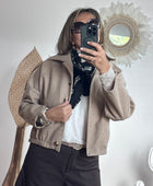 Veste courte beige