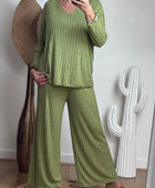 Ensemble cocooning vert pistache