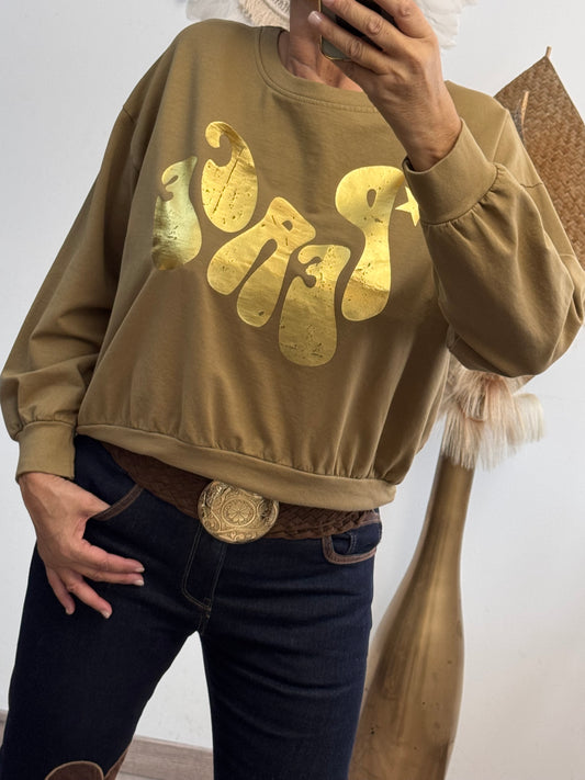Sweat-shirt peace camel
