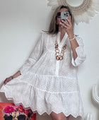 Robe broderie anglaise blanche TU 38/44