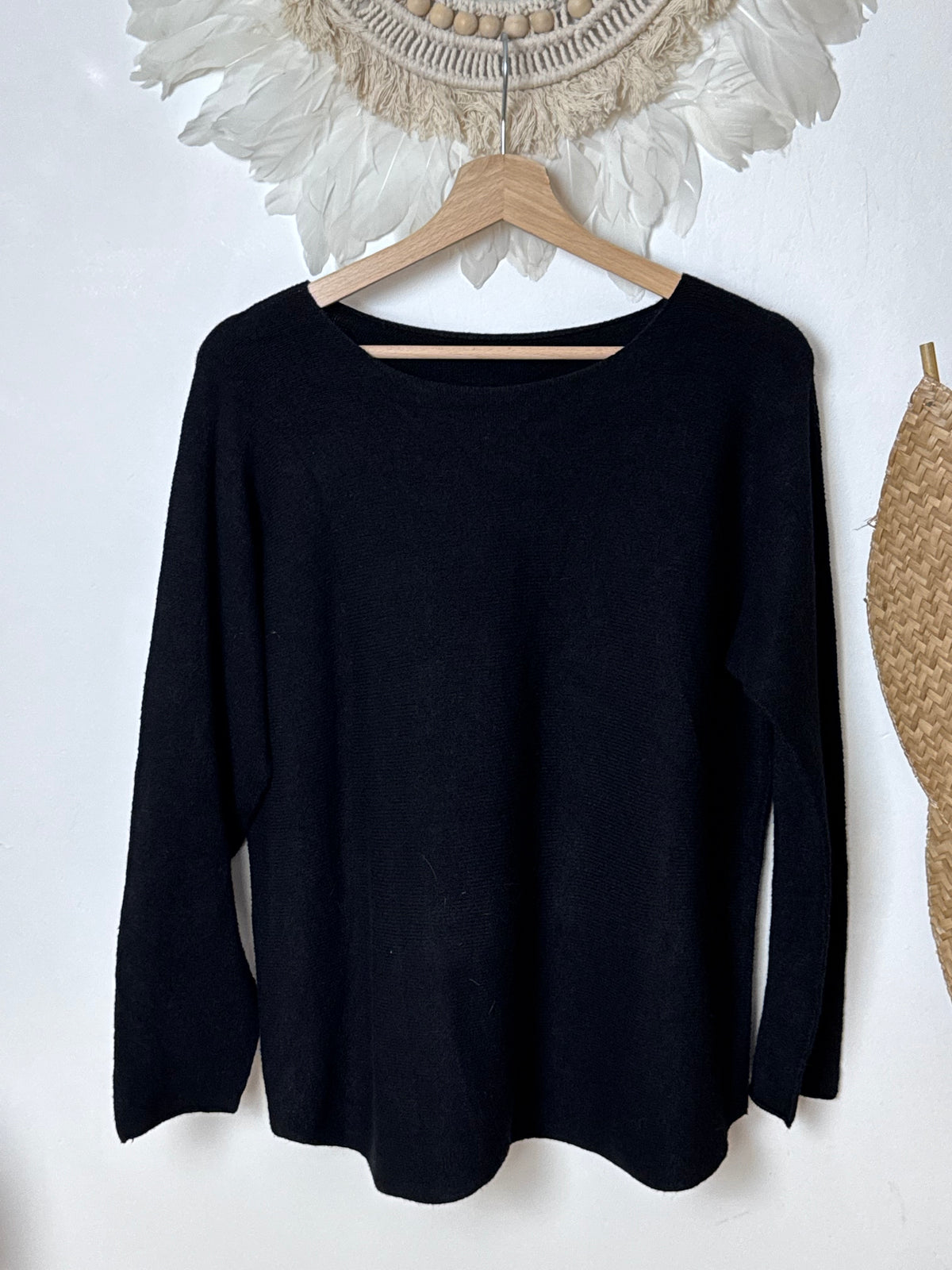 Pull maille col rond