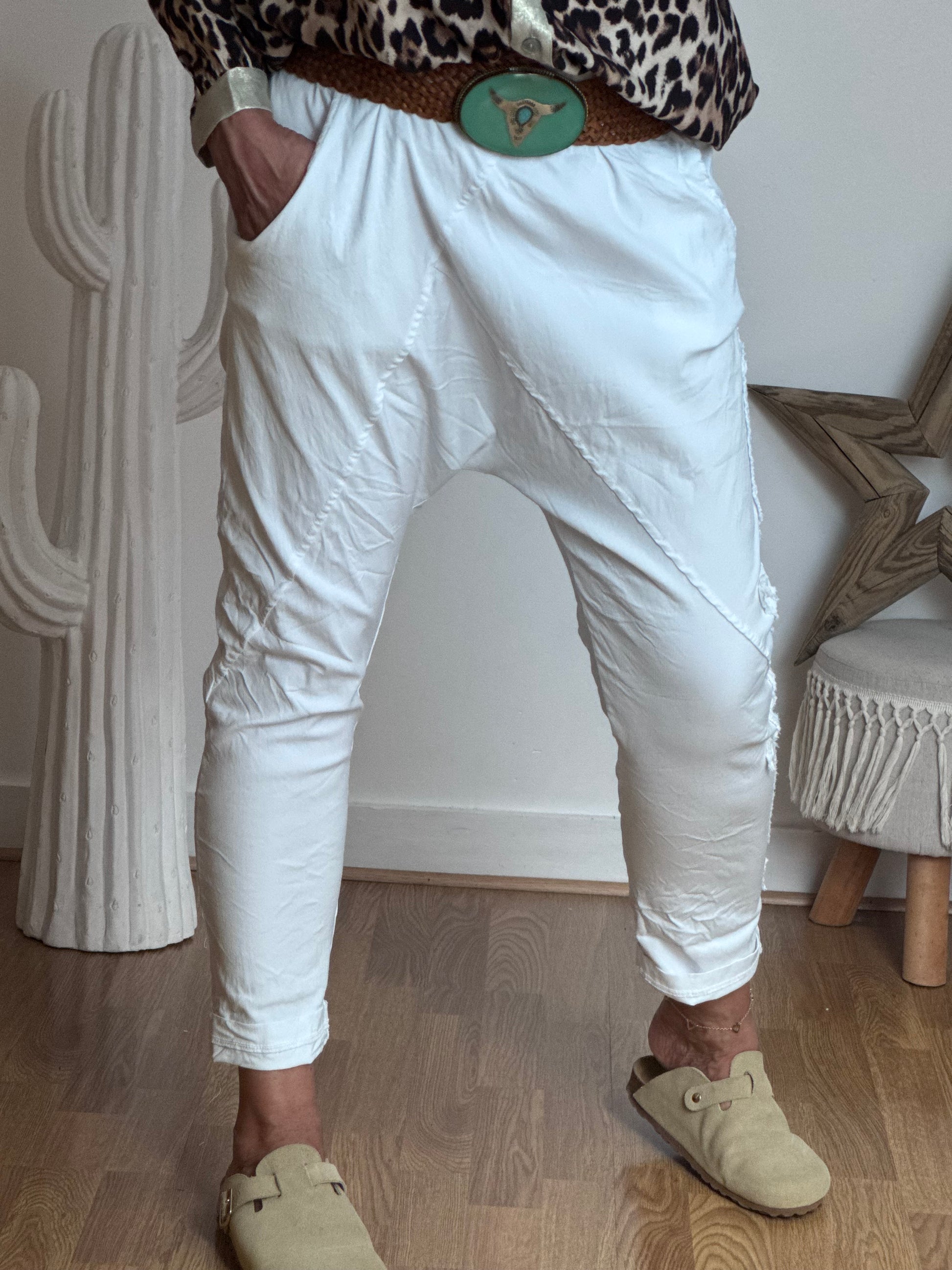 Pantalon saroual blanc OK !