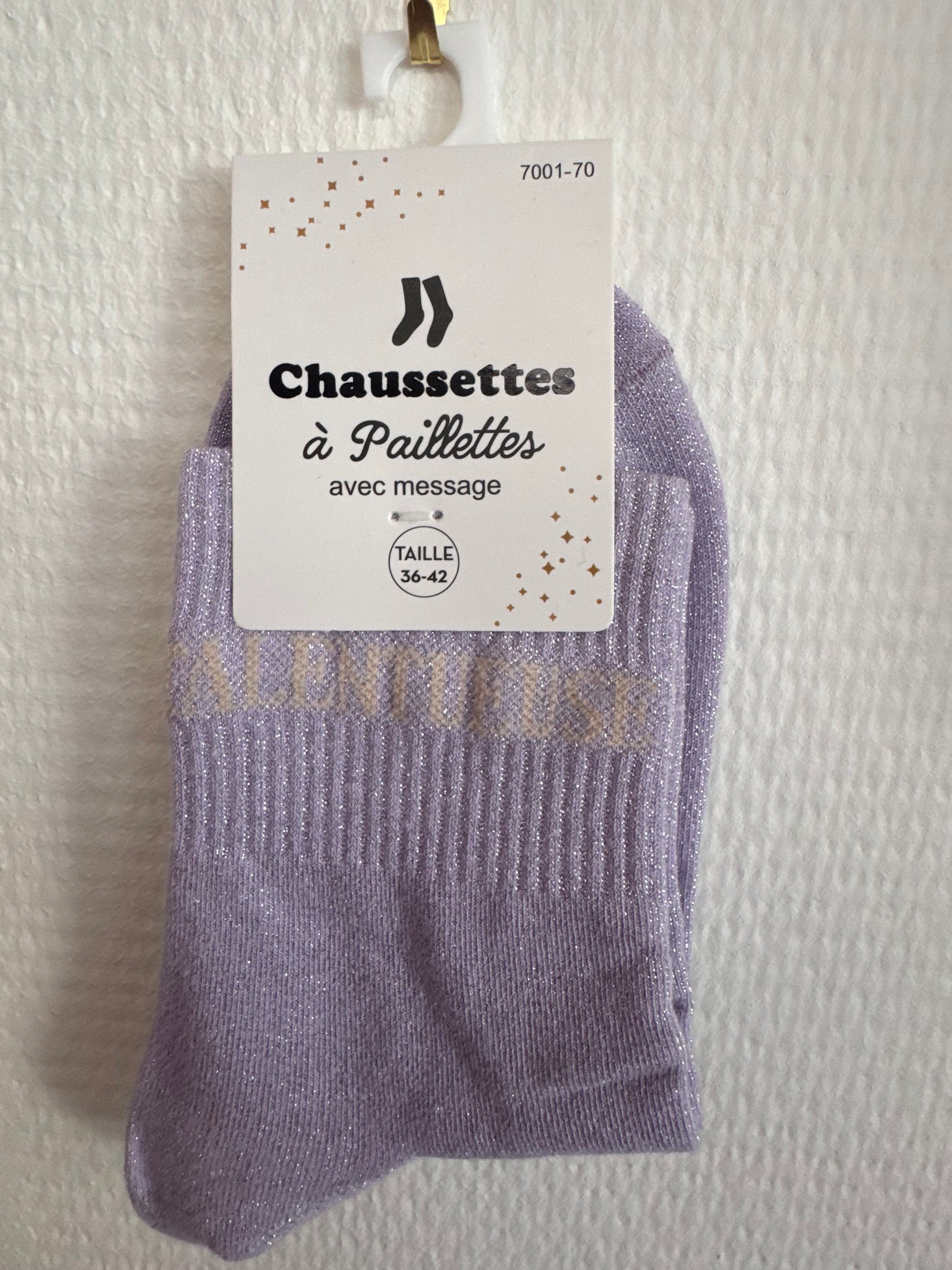 Chaussettes pailletées talentueuse