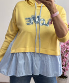 Sweat-shirt chemise jaune TU 36/44