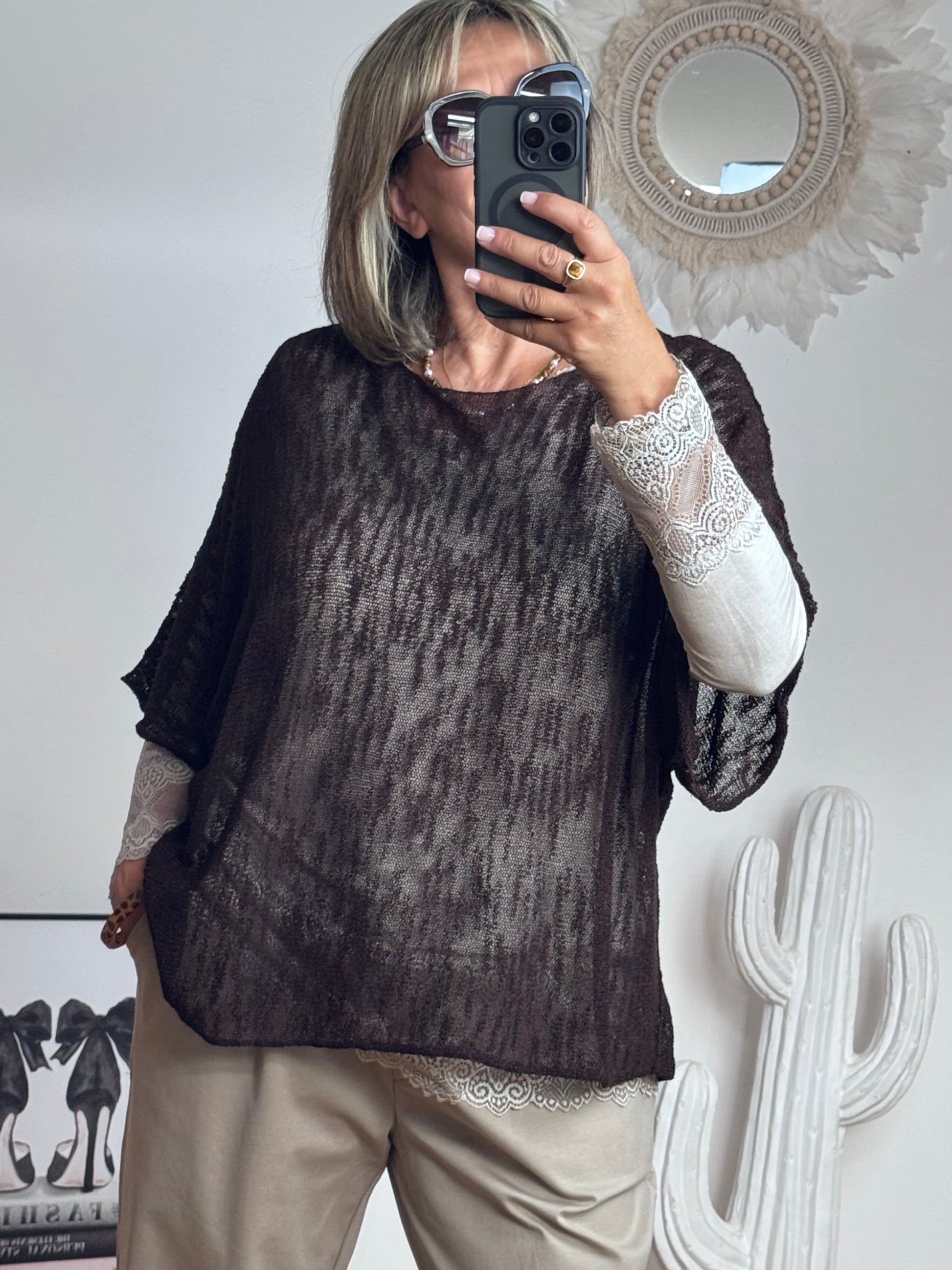 Pull Raphaël marron