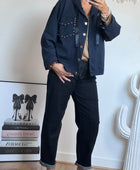 Veste casuel gold marine