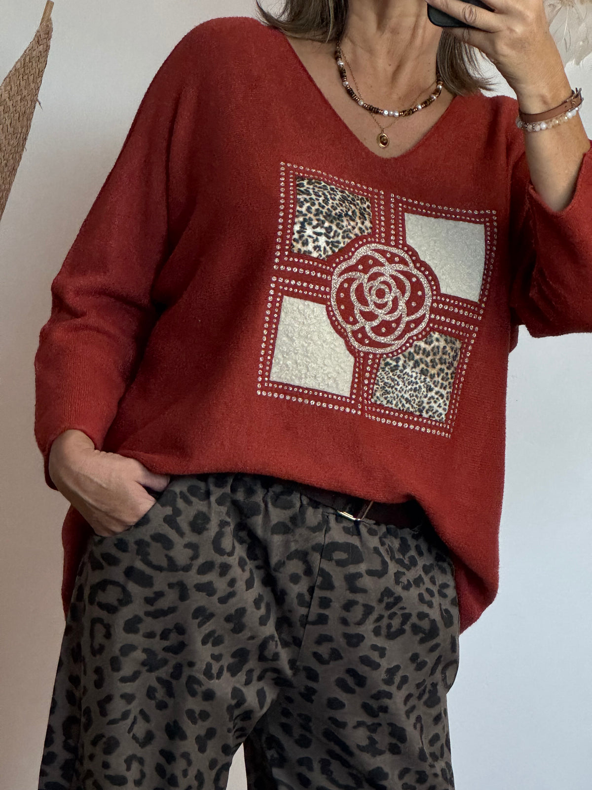 Pull Rosalia terracotta