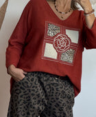 Pull Rosalia terracotta