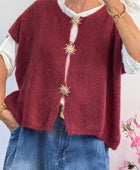 Gilet édition étoiles bordeaux TU 38/48