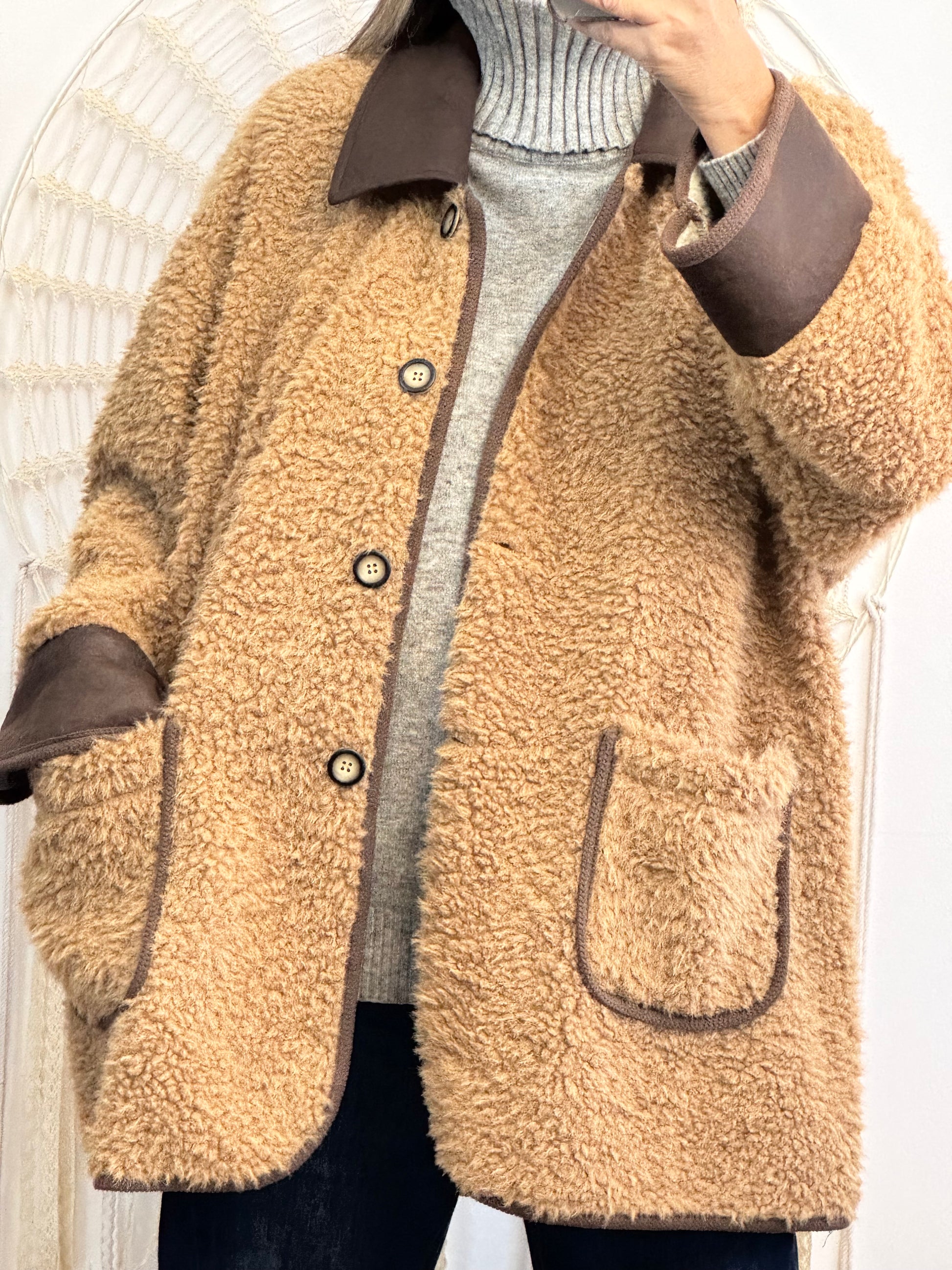 Veste épaisse camel TU 44/50