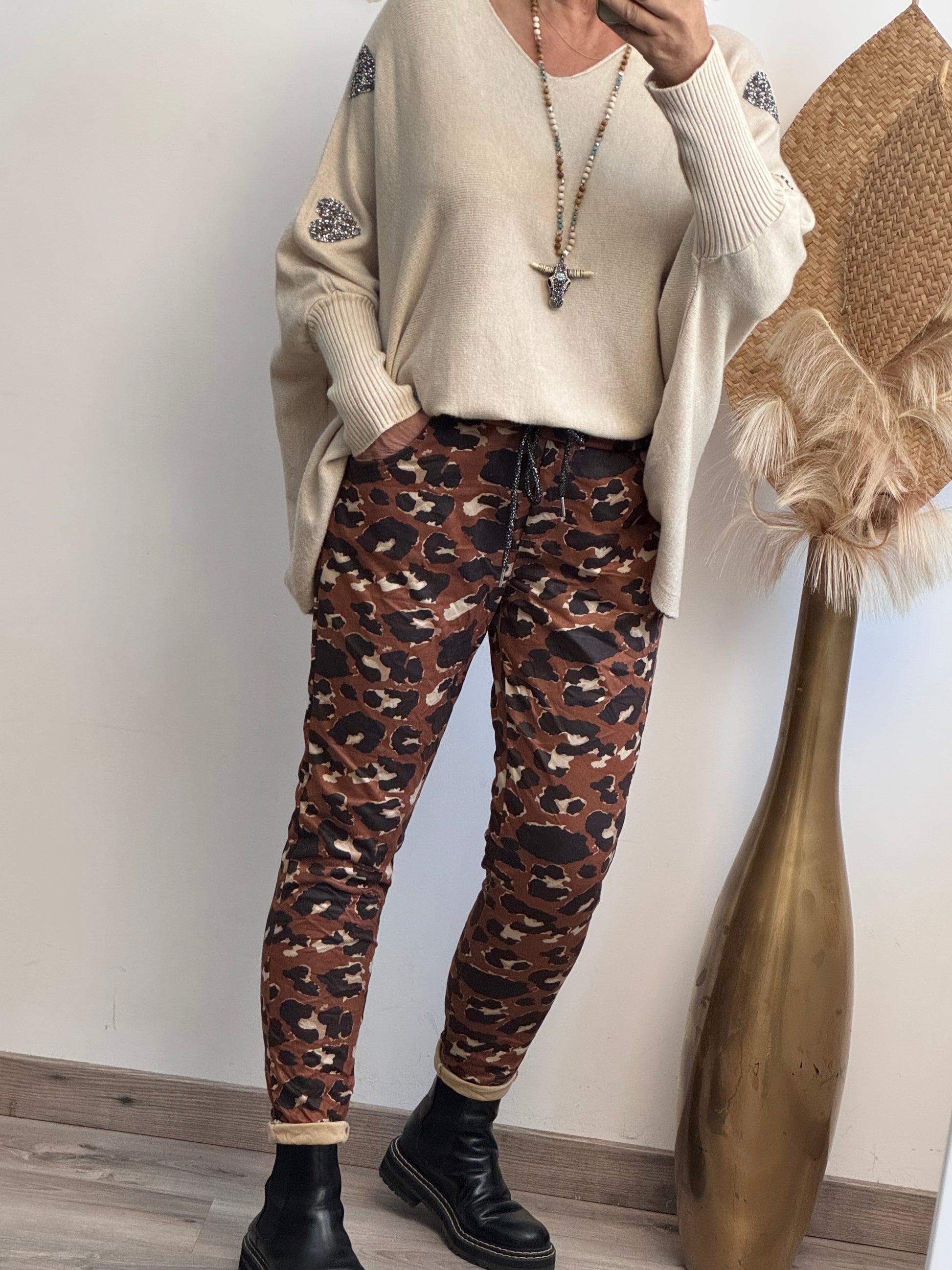 Pantalon suédine Léo