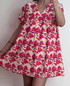 Robe shorty floral