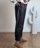 Pantalon SIENNA 🤎 similicuir marron TU 38/46