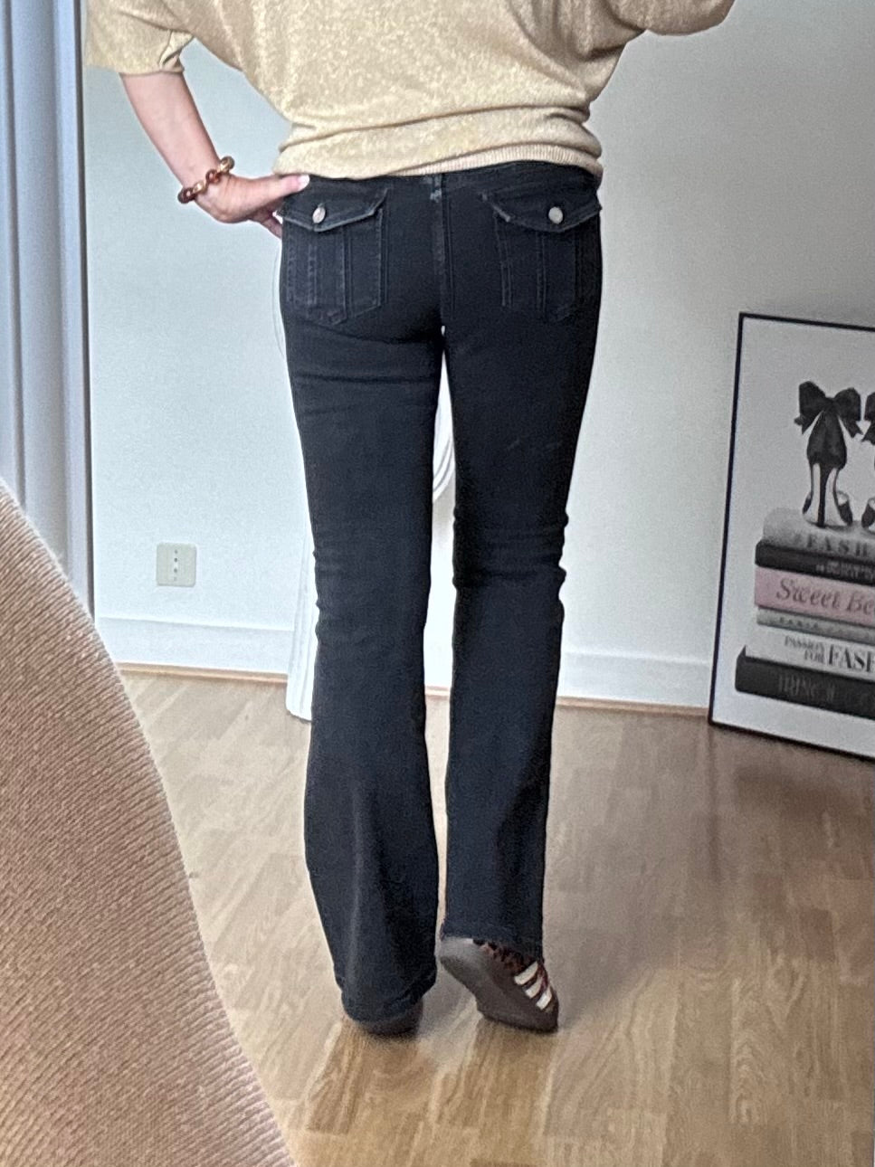 Jeans flare noir