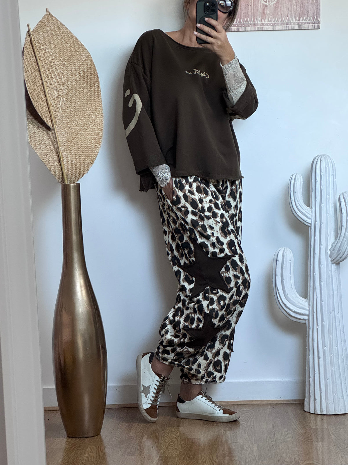 Pantalon jog Wild Star Leo crème