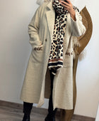 Manteau long beige