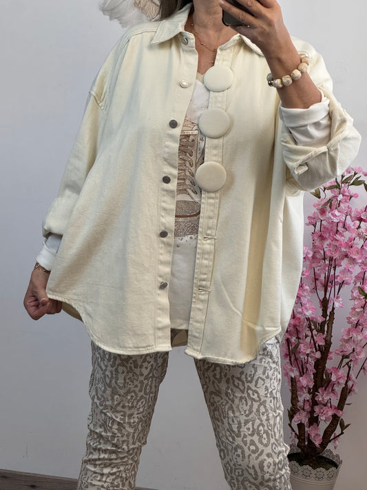 Veste Nina jeans crème