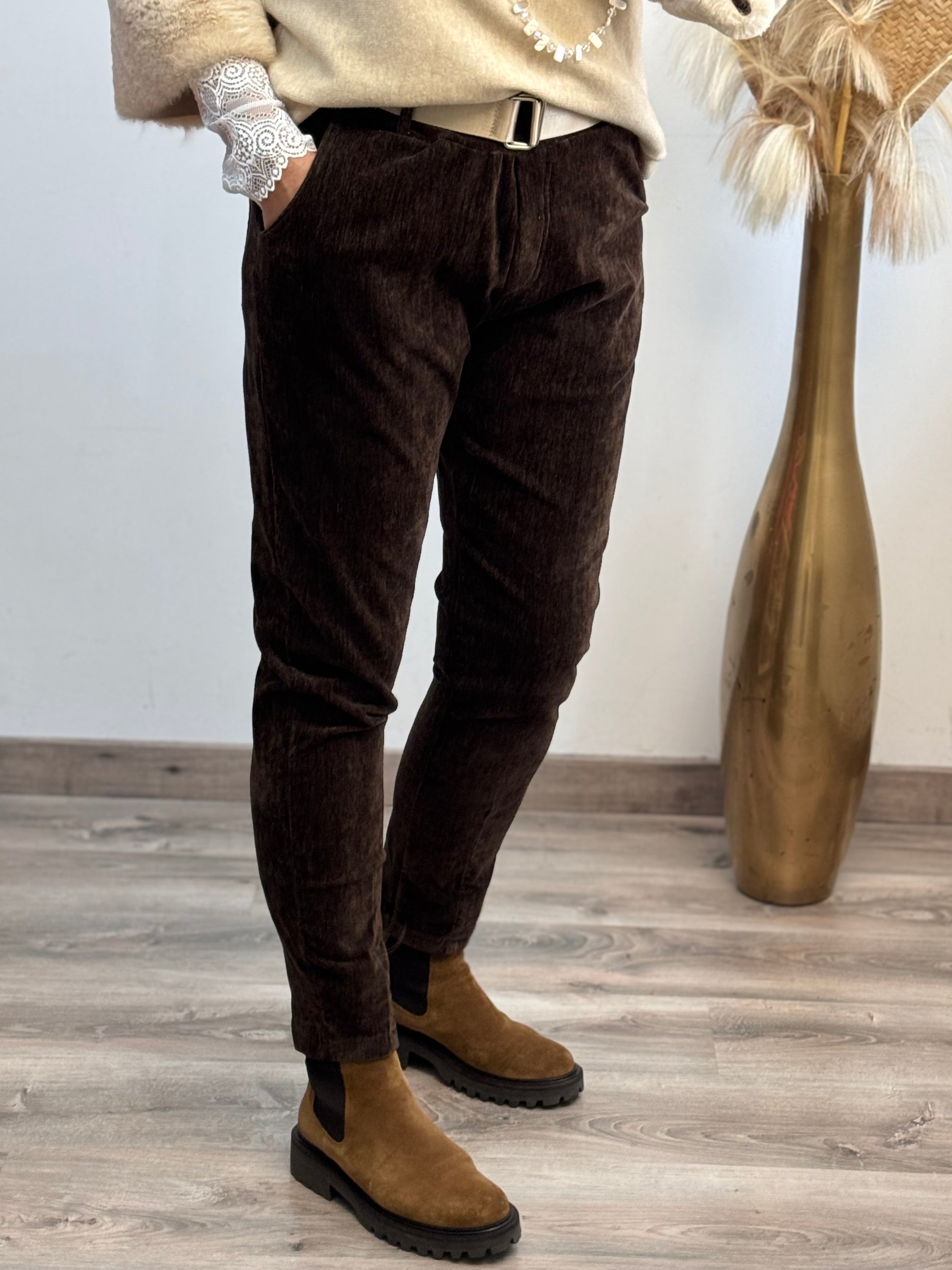Pantalon Lucas marron