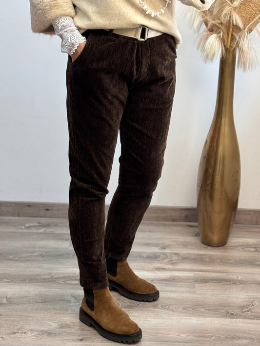 Pantalon Lucas marron