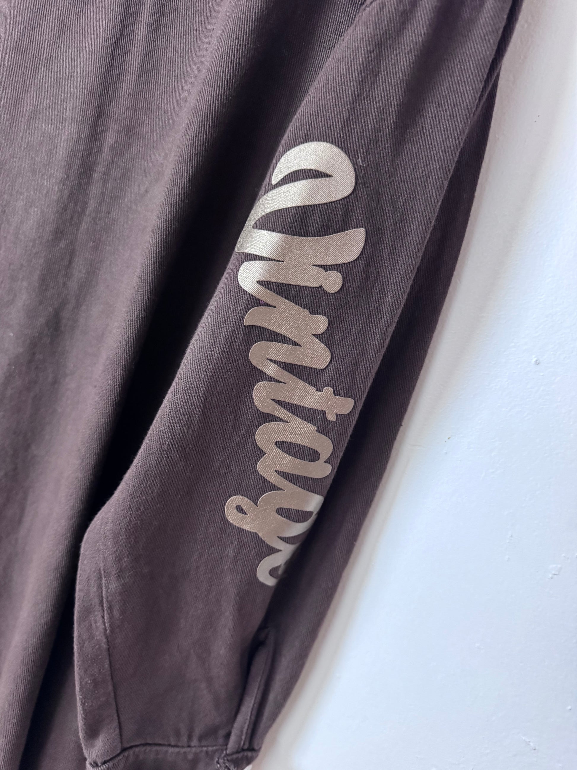 Veste jeans marron vintage