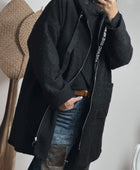 Manteau moumoute noir