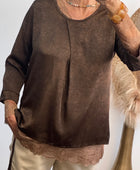 Blouse clémentine marron TU 38/44