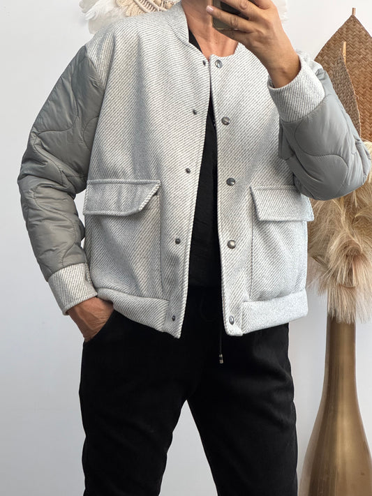 Blouson gris